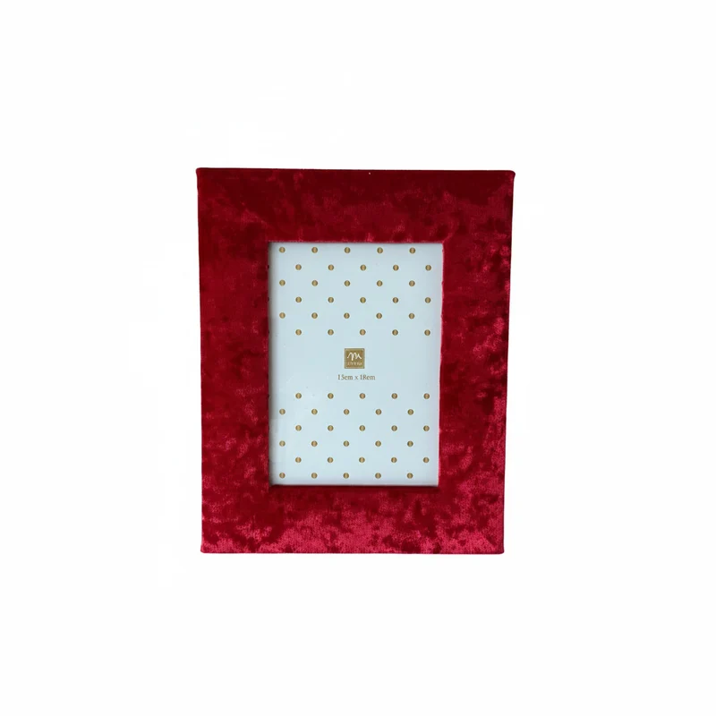 Cornice in velluto Rosso 21x2xH26cm | Mercury
