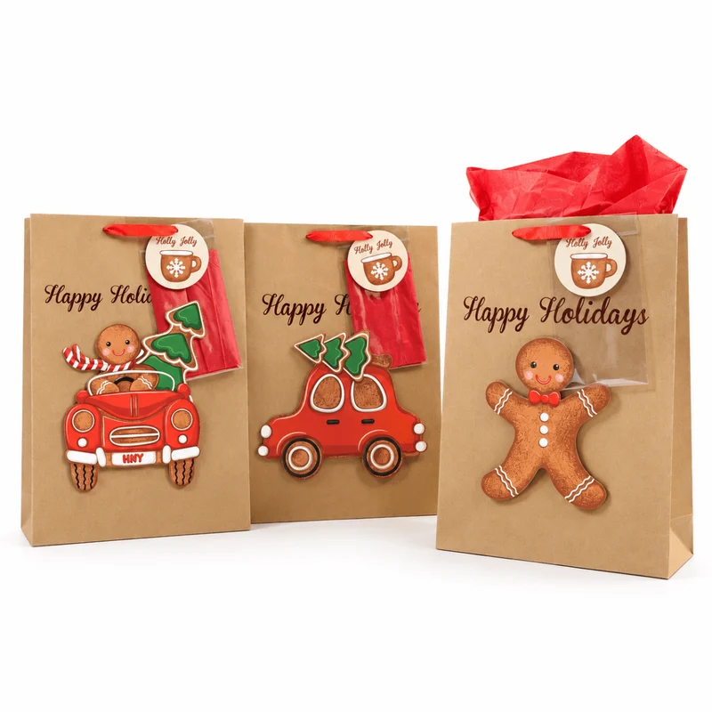 Sacchetto natalizio Gingerbread 32xH44,5x10,5cm | Mercury