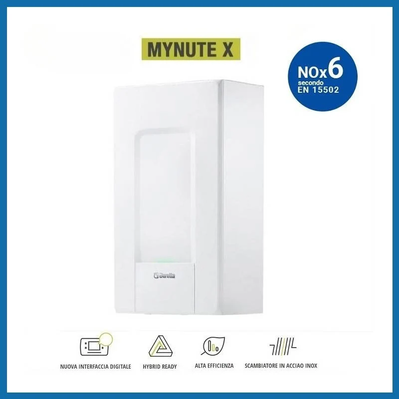 Caldaia a Condensazione Beretta Mynute X 25C Cod. 20163564 Metano Low Nox 25 kW - Completa di Kit Scarico Fumi