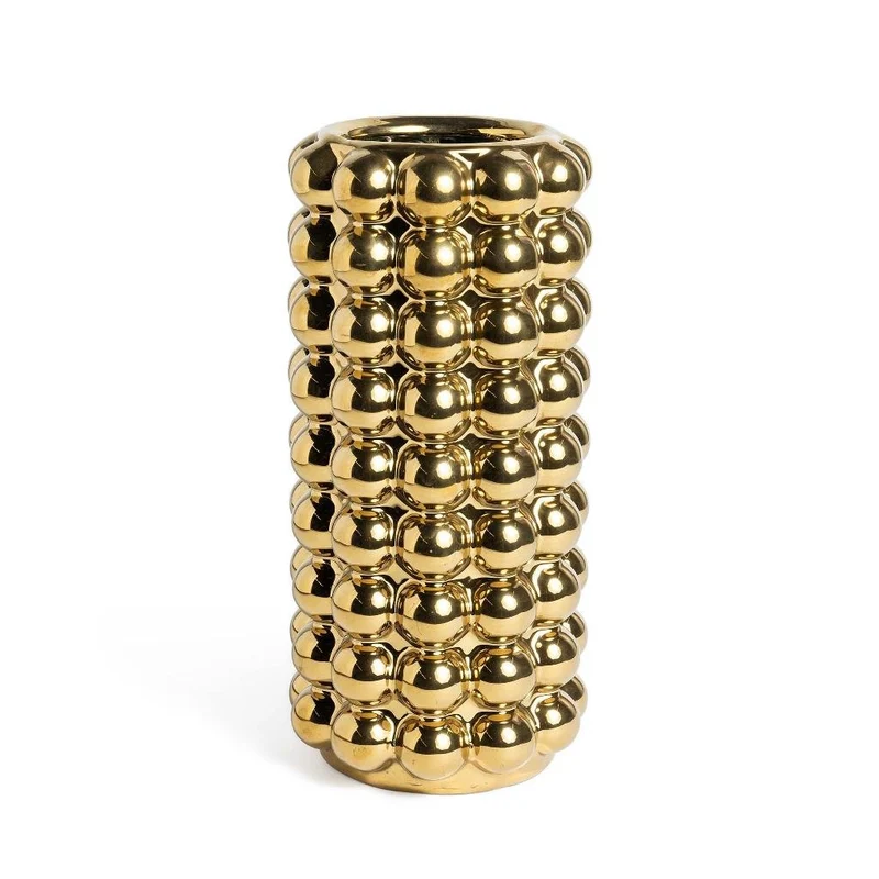 Vaso Bubble portafiori in ceramica Oro | Mercury
