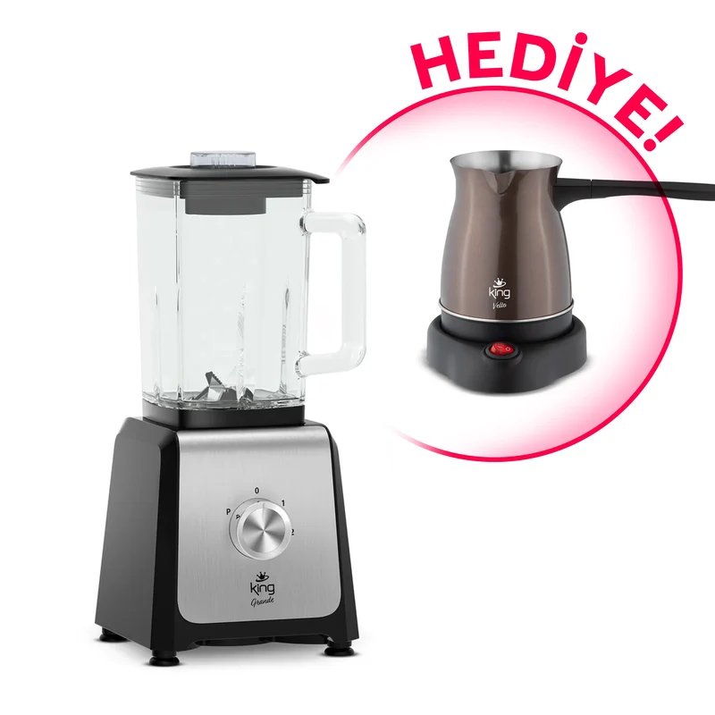 CN-K477 Grande Sürahi Smoothıe Blenderı+HEDİYE KING VELTO K3501 TÜRK KAHVE MAKİNESİ