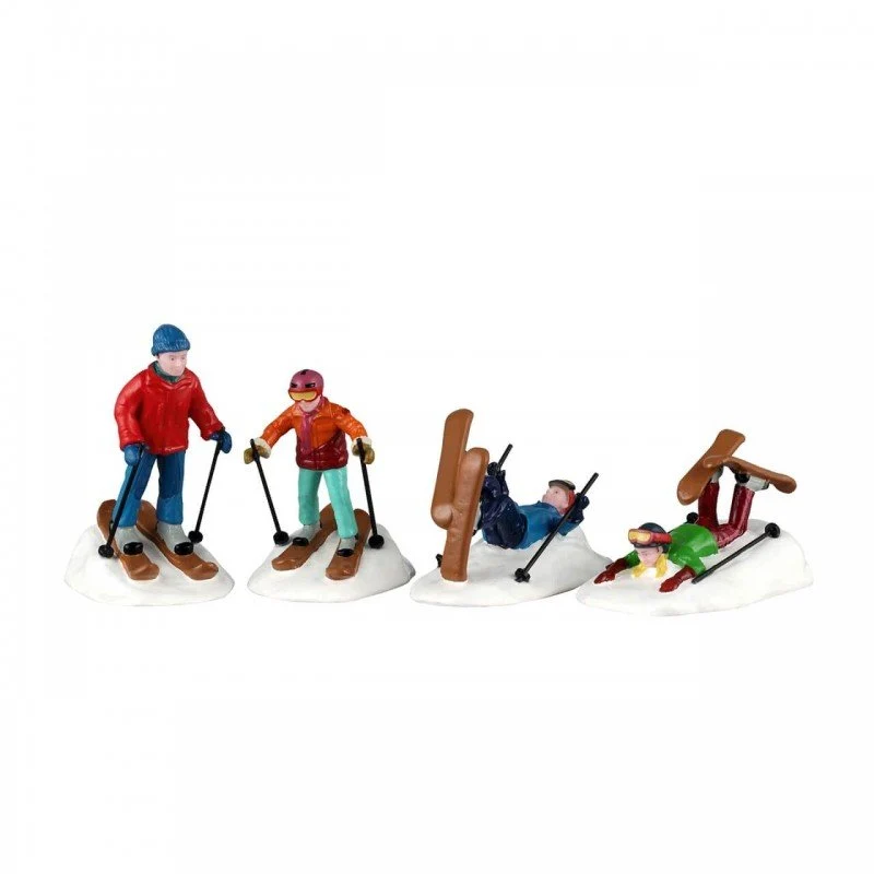 Set 4 soggetti scuola di sci | Lemax