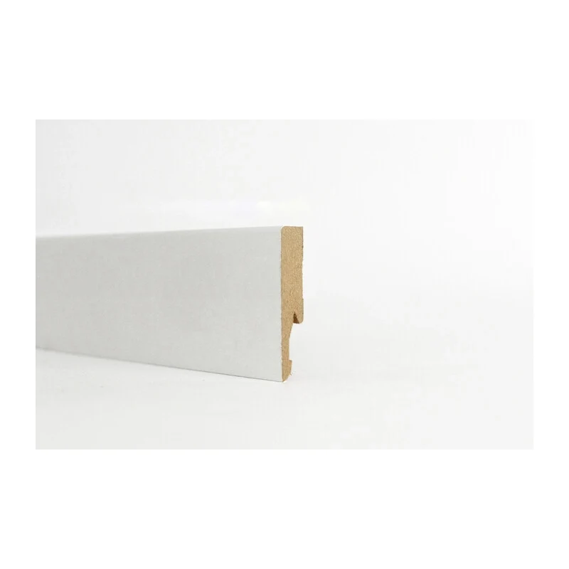 Battiscopa 60 x 14 mm MDF 240 cm Bianco 10 Pezzi