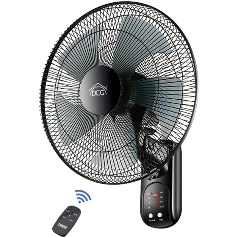 Ventilatore Parete Muro 40W 5 Pale 40cm 3 Velocita Regolabili Silenzioso
