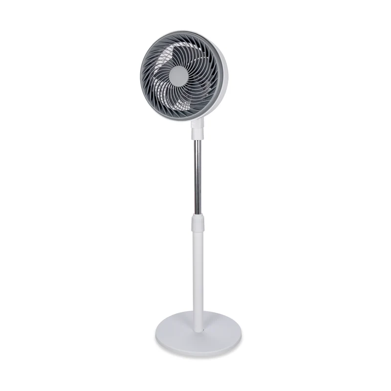 TekOne Ventilatore a Piantana 90W con Motore CCA – 3 Velocità, Altezza 100cm e Pale da 10”