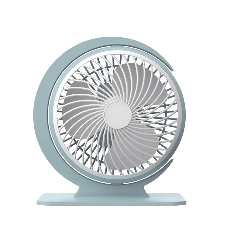 TekOne Mini Ventilatore USB 5W Silenzioso con 3 Velocità, Batteria 800mAh – Design Moderno e Potente