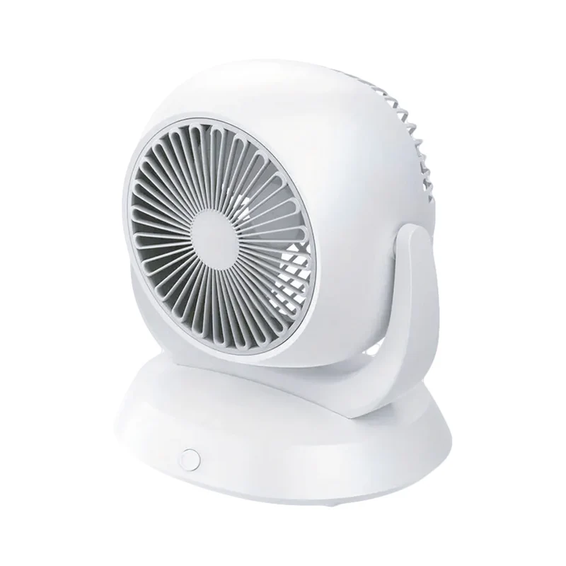 TekOne Mini Ventilatore USB Silenzioso 3600mAh, 2 Velocità, Design Moderno – DC 5V Portatile