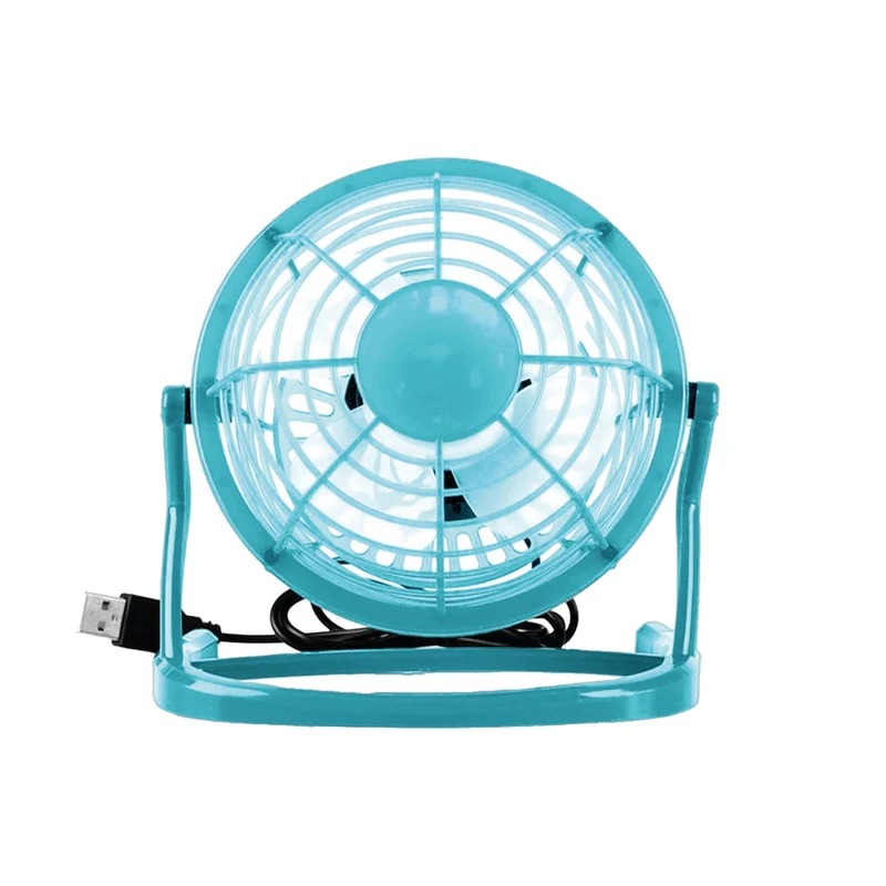TekOne Mini Ventilatore USB 360° Silenzioso 2W, Portatile da Scrivania – Disponibile in 4 Colori