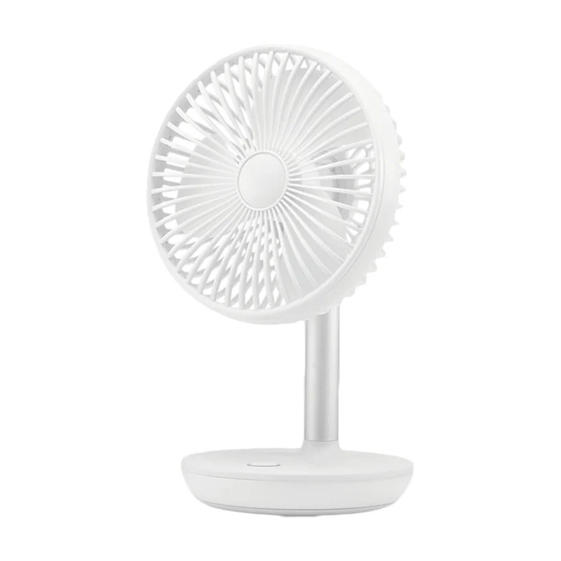TekOne Mini Ventilatore USB Silenzioso con Batteria 2000mAh, 3 Velocità e Oscillazione 90° – Wireless e Portatile