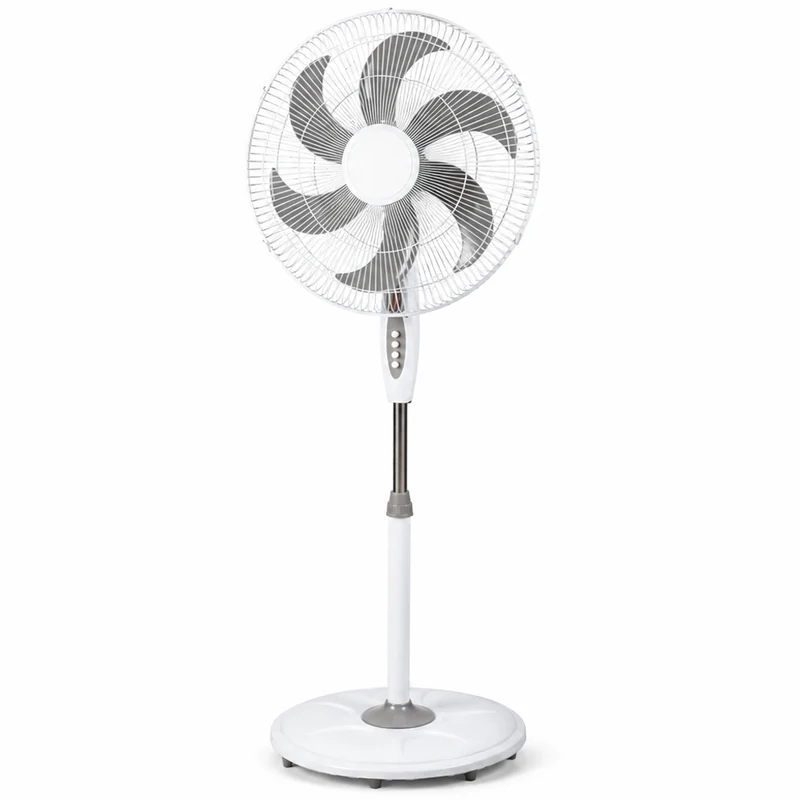 Ventilatore a Pianta Base Tonda Anti Ribaltamento Altezza 130 cm 65W e 6 Pale