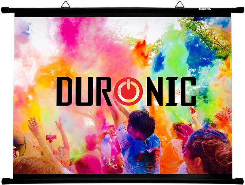 Duronic BPS40 4:3 Telo Proiettore 40 pollici, Schermo per proiettore, Telo da proiezione interno esterno, Home theater cinema Full HD 3D 4K, Schermo di proiezione anti pieghe per casa ufficio scuola