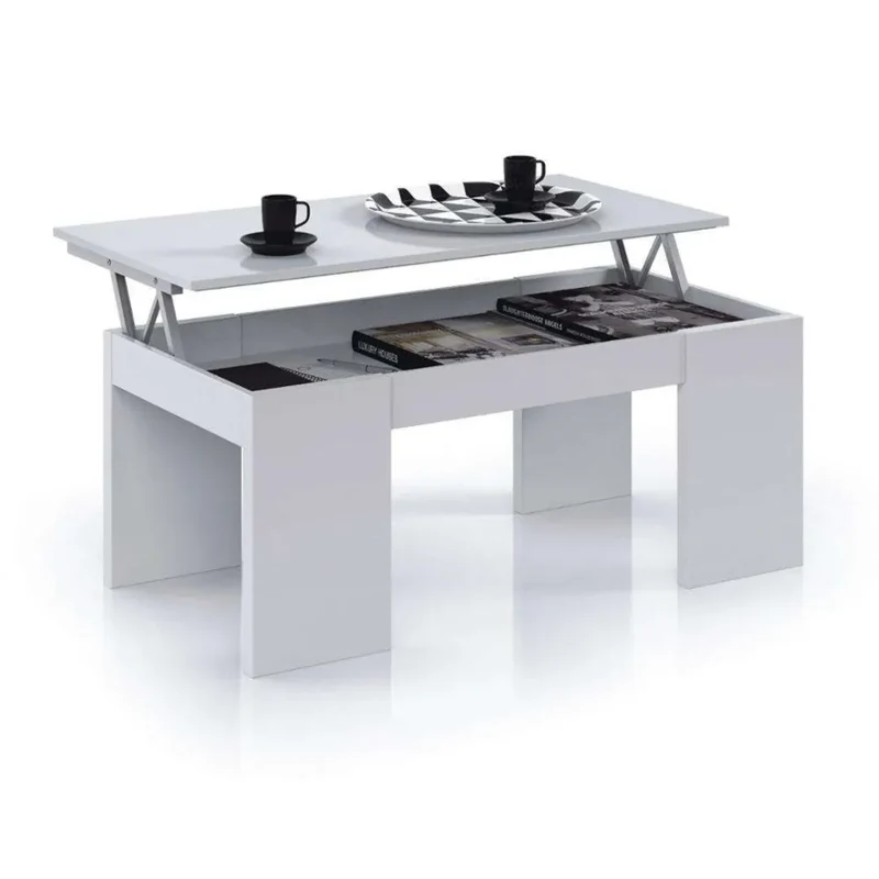 Tavolino da salone sollevabile | BIANCO