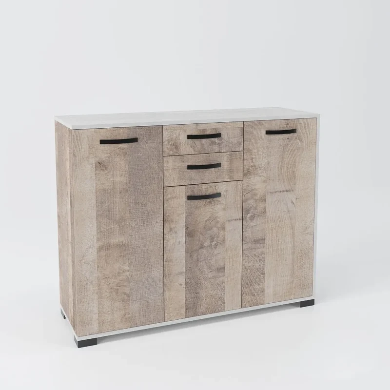 Mobile legno sabbiato e grigio | SOCHEF