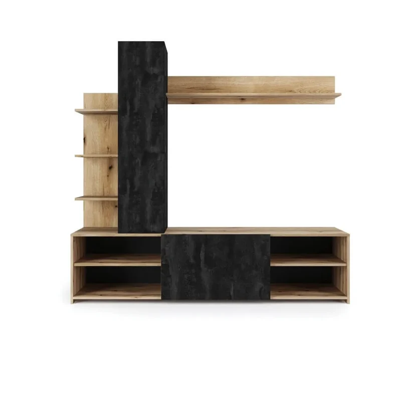 Parete attrezzata legno ardesia | CHEF