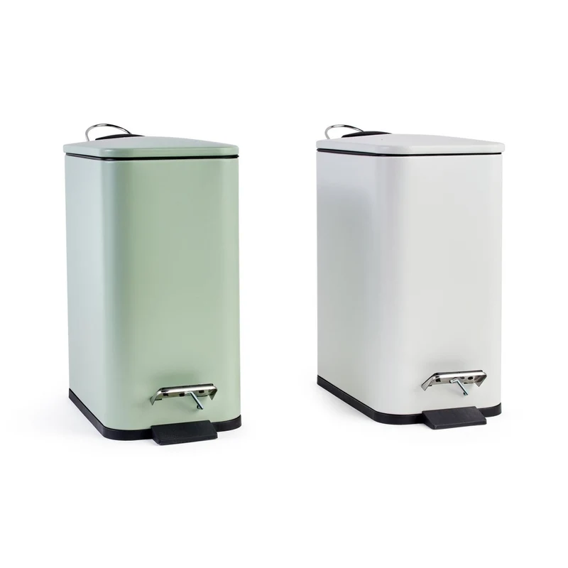 Pattumiera da bagno in metallo 5L H.28.5CM