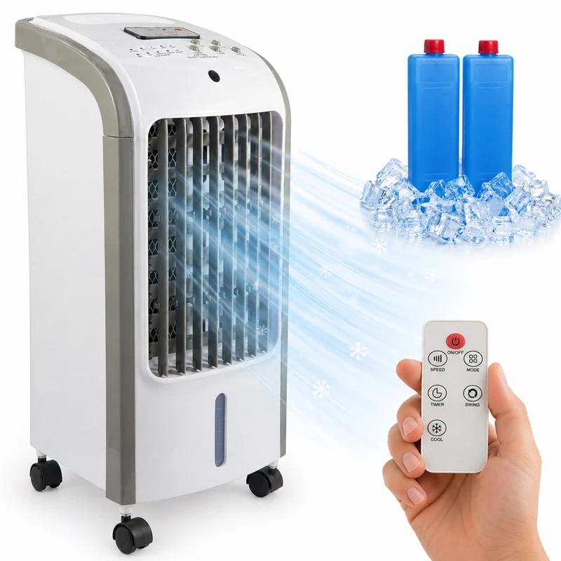Raffrescatore Aria Air Cooler Ventilatore con Serbatoio Ghiaccio e Telecomando