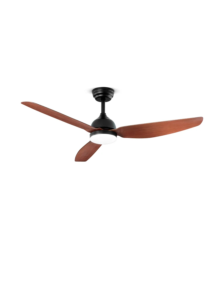 Ventilatore da Soffitto Perenz Pegaso Nero Opaco 3 Pale Noce Ø132cm con Luce – 7182 N CT