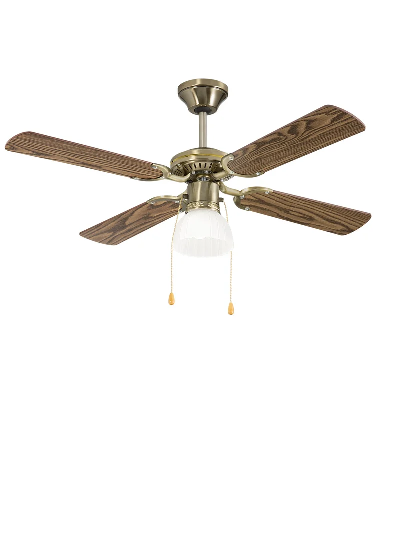Ventilatore da Soffitto Perenz Gemini Ø105cm 50W 4 Pale con Diffusore in Vetro