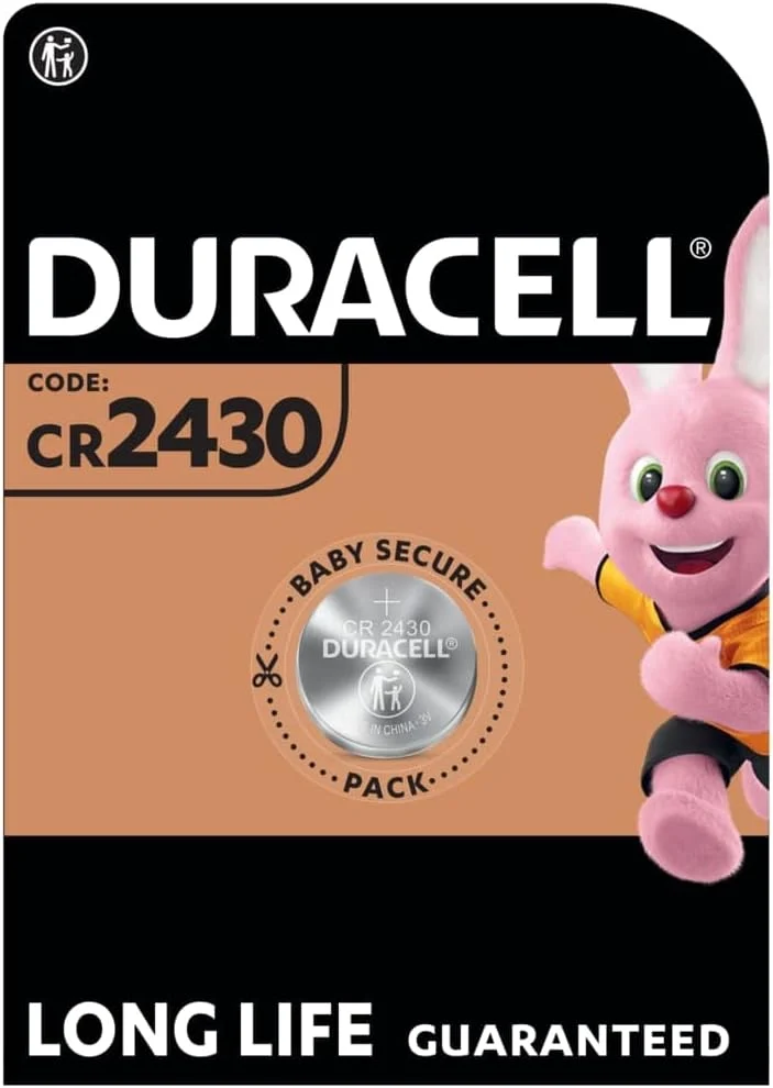 Batteria a Bottone al Litio 3V Duracell 1 Pezzo – CR2430