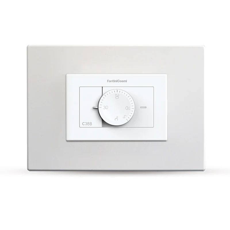 Termostato Ambiente da Incasso a Batterie Fantini Cosmi C38 Bianco/Antracite