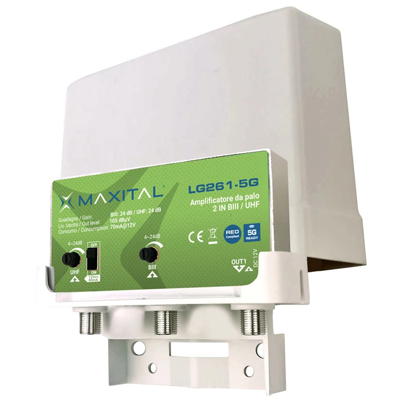 Amplificatore da Palo FTE BIII/UHF con Filtro 5G – LG261-5G