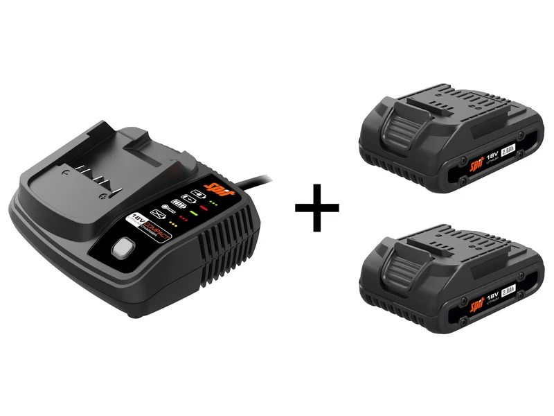 Energy Pack Spit 18V 2Ah con 2 Batterie e Caricabatterie – 054547