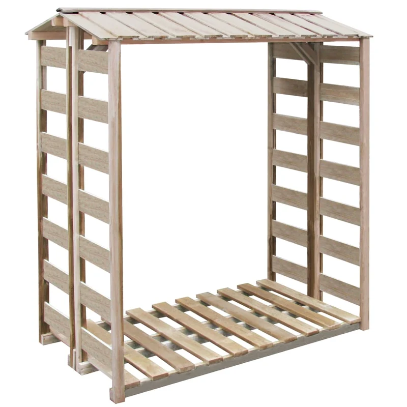 Portalegna Deposito per Legname Capanno 150x90x176 cm Pino Impregnato