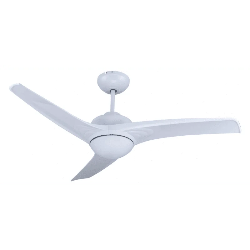 Ventilatore soffitto 3 pale in plastica con luce