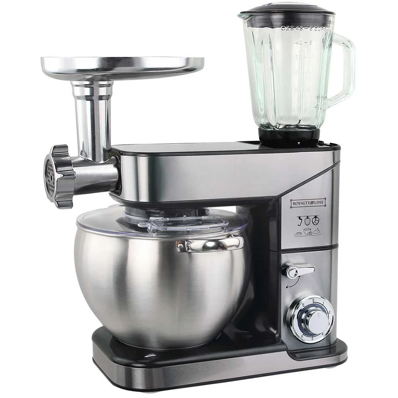 Impastatrice Planetaria con Ciotola in Acciaio Inox 10 LT Robot da Cucina 3in1