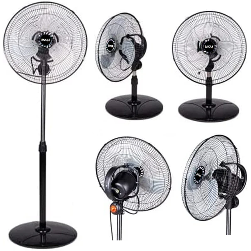 Ventilatore a Piantana 3in1 Base Tonda Pala 40 cm Oscillante - 60W - 3 Velocità
