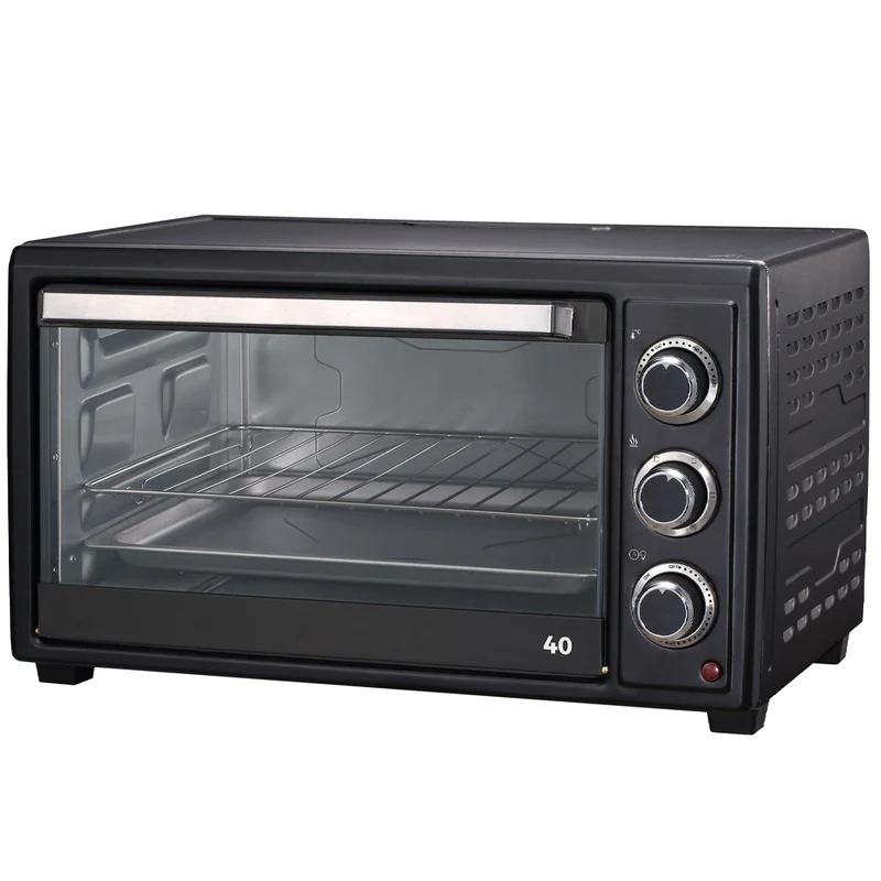 Forno Fornetto Ventilato Nero Capacità 40 Litri Potenza 1500 Watt Funzione Timer
