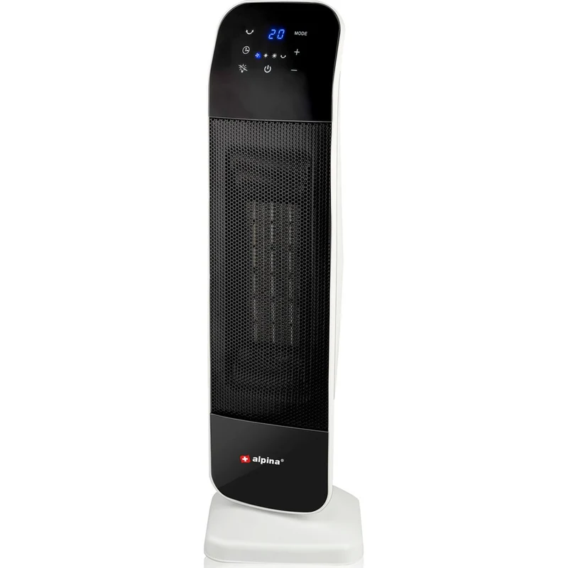 Stufa Torre Termoventilatore Elettrico Ceramica 3 Impostazioni Telecomando 2000W