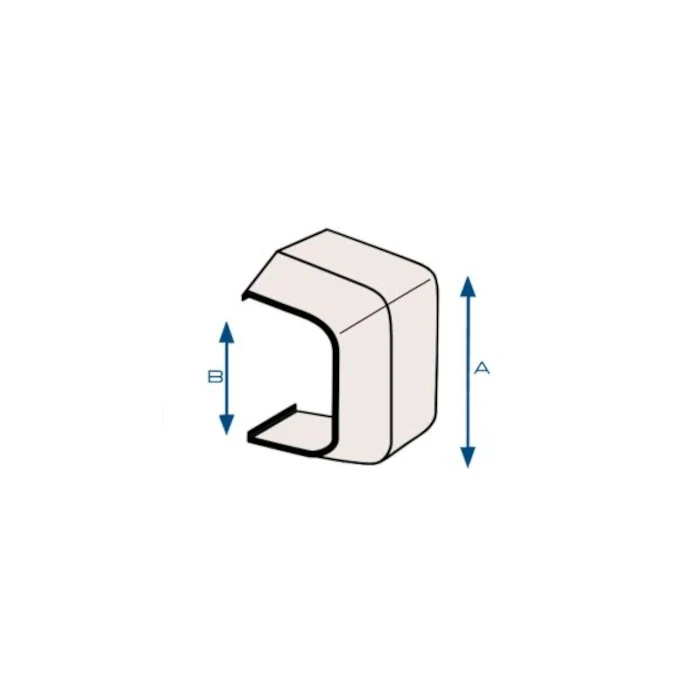 Riduzione di Derivazione per Canalina Climatizzazione 90x65/125x75 TecnoGas Bianca
