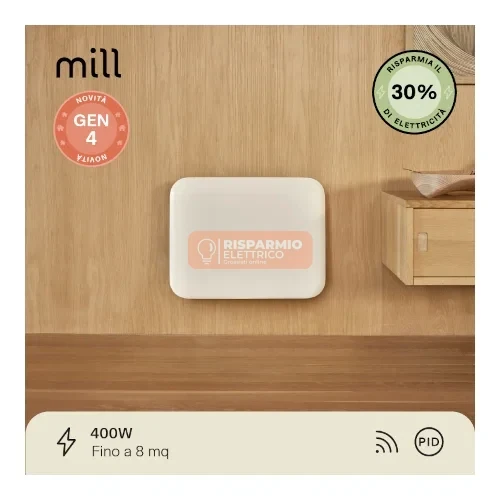 Termoconvettore a Parete Mill Invisible Generazione 4 – 400 W