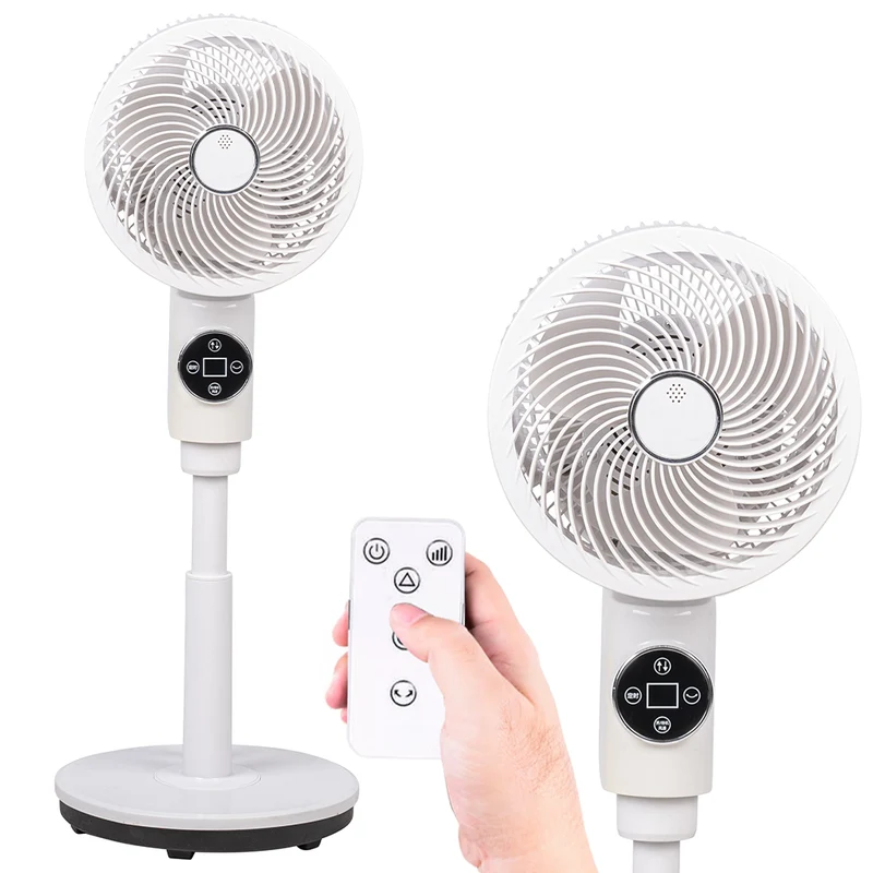 Ventilatore a Piantana 50 W Telecomando 6 Velocità Timer e Base Antiribaltamento