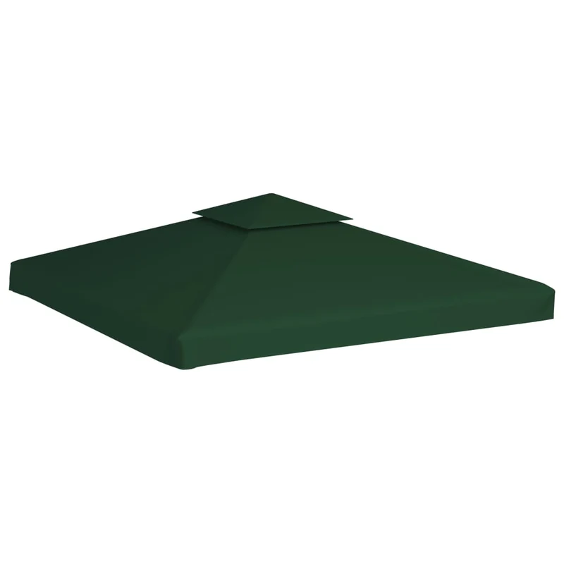 Telo di Ricambio per Gazebo 310g/m² 3x3m Resistente All'acqua Poliestere Verde