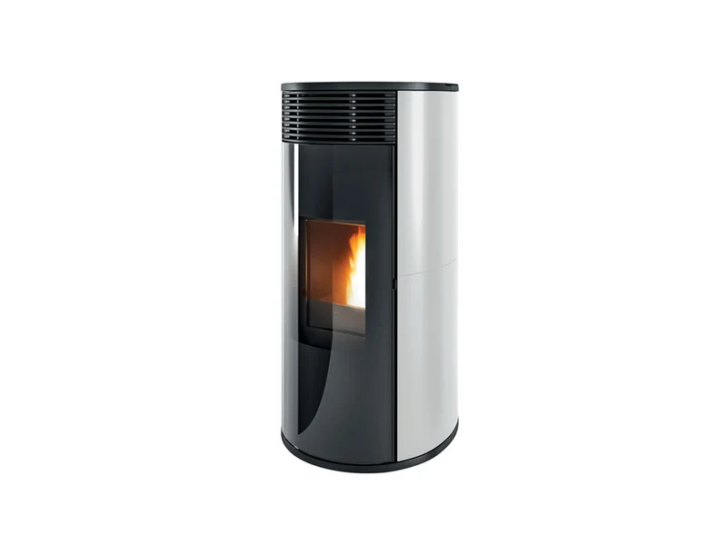 Stufa a Pellet Tonda MCZ Pad Hydromatic 18 R Maestro Plus Da 18 Kw Vari Colori