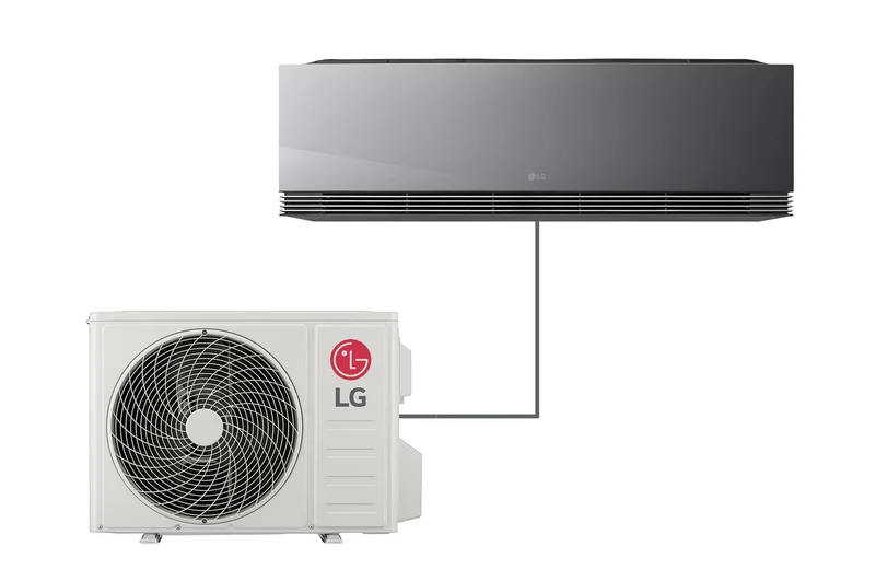 Condizionatore Climatizzatore LG Monosplit Inverter R-32 ARTCOOL Mirror Al Air 12000 BTU Wi-Fi integrato AA12SP.NS1